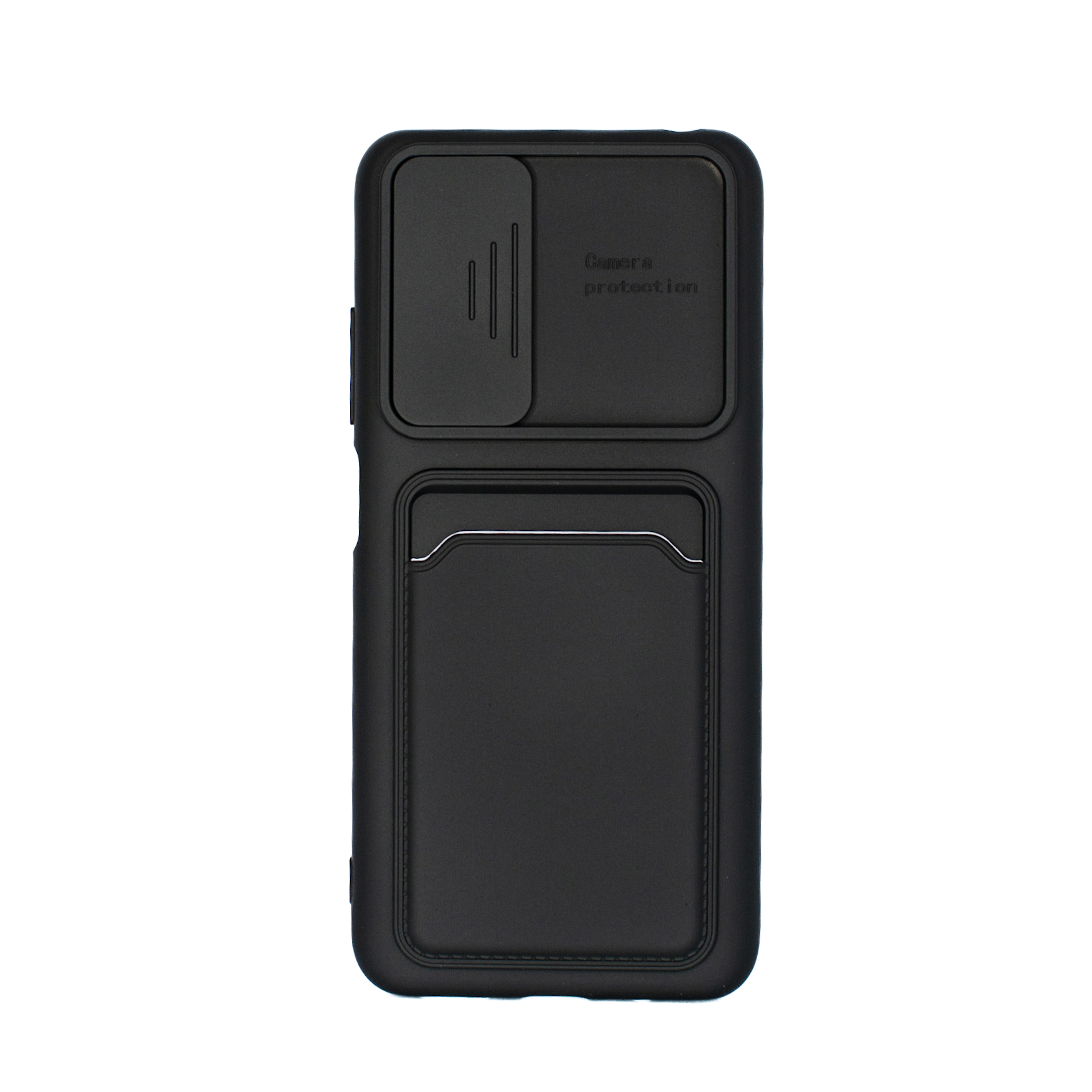 Protectores para celular  para Xiaomi  Redmi Note 10 5G Funda de tpu con cubre c�mara y porta tarjeta Negro